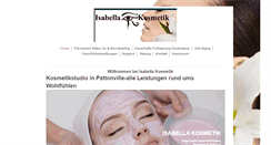 Desktop Screenshot of isabella-kosmetik.com