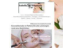 Tablet Screenshot of isabella-kosmetik.com